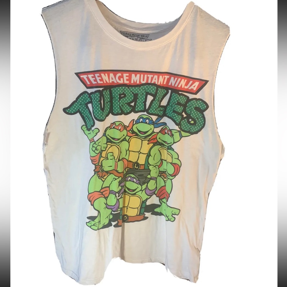 Teenage Mutant Ninja Turtles Tank Top Size L Men’s TMNT Vintage 1980s Throwback